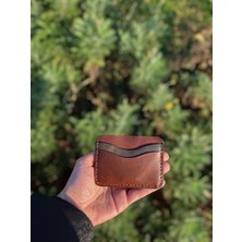 SF Collection Frisco Çift Renkli Deri Kartlık- Gerçek Deri El Yapımı MiniMAl Kartlık- Para Bölmeli