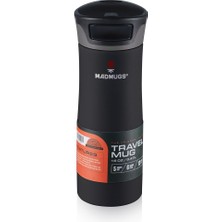 Madmugs Travel Mug Termos Bardak 0.47 Lt Black