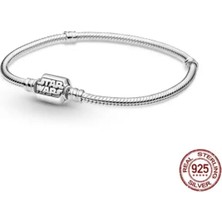 Hector Co Jewellery Star Wars Moments Kıvrımlı Zincirli Klipsli Bileklik 925 Ayar Gümüş