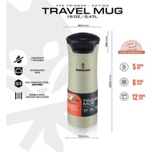 Madmugs Travel Mug Termos Bardak 0.47 Lt Sage Green