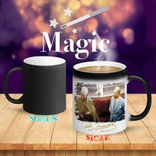 Asilmeydan Mavi Takımlı Mustafa Kemal Atatürk Sihirli Kupa BARDAK-ATA307