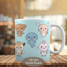 Asilmeydan Sevimli Bebek Suratlar İllüstrasyon Kupa Bardak Hediyelik-405180