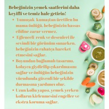 Bambino Kids Sıvı Geçirmez Şeffaf Yüzey Mama Önlüğü 6-18 Ay