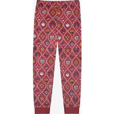 Penti Uzun Kollu Kız Çocuk Uzun Kollu Woofmas Kırmızı Pijama Takımı