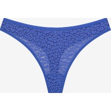 Lace Dantel 3lü Çok Renkli Tanga Külot
