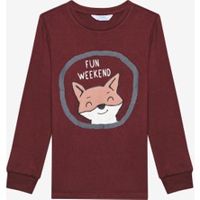 Penti Erkek Çocuk Fun Fox Antik Yeşil Termal Pijama Takımı