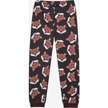 Penti Erkek Çocuk Fun Fox Antik Yeşil Termal Pijama Takımı