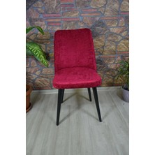 Kılıfteks Büyük Oval Sandalye Kılıfı Kadife Bordo