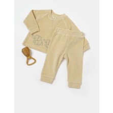 Kids Little Store Babycosy Unisex Organik Kadife Alt Üst Takım (3-24 Ay )
