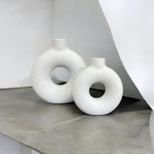 Soft 2li Vazo Seti, Modern Tasarım Vazo, Biyoplastik