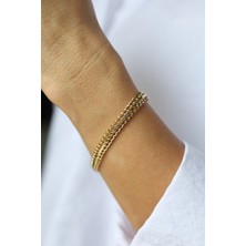 Yenigün Kuyumculuk 14 Ayar Altın Viyana Bileklik