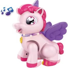 Boratila Toys Emeklemeye Yardımcı Müzikli Işıklı Unicorn Pembe