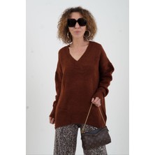 Zelish My Sister Kahve Best V Yaka Kazak