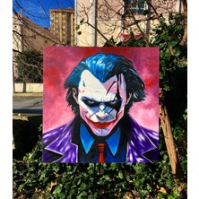 Craft Pen Yağlı Boya  Tablo Joker Çağrı Tunç Imzalı (El Yapımı)
