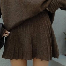 Moda Gülse Triko Mini Etekli Ikili Takım