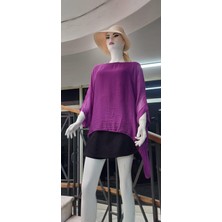 Italyan Yarasa Kollu Ipek Bluz