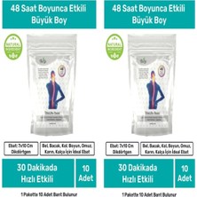 2'li Paket Illa Life Hızlı Etkili Büyük Boy Sporcu Kinezyo Bandı Kas Bacak Boyun Sırt Omuz Karın Için Bant 10'lu