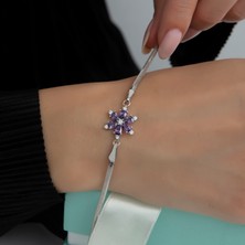 Usho Jewelry 925 Ayar Gümüş Italyan Zincir Lotus Takım