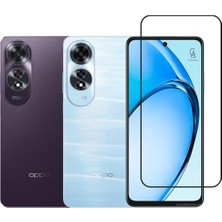 Oppo A60 ile Uyumlu Kılıf Soft Yumuşak Telefon Kılıfı ve Temperli Cam Ekran Koruyucu