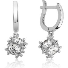 Cey jewelry ​gümüş Taşlı Küp Küpe