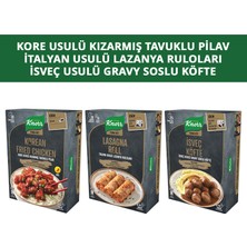 Knorr Yemek Kiti Kore Usulü Çıtır Tavuk 370 gr + Lazanya Ruloları 180 gr + Isveç Köftesi 150 rg