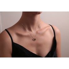 Çelikoğlu Kuyumculuk 8 Ayar Altın Kalpli Kolye 2,21 gr