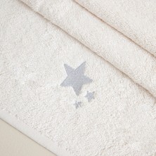 Littlestar Yıldız Banyo Havlusu Ekru