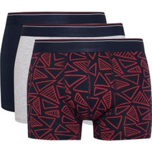 DeFacto Regular Fit Baskılı 3'lü Boxer C3270AX24CW