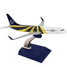 Zekupp Boeing 737-800 1/250 Ölçek Fenerbahçe Lisanslı Sarı Lacivert Tasarım Metal Maket Uçak  (UCK0200)