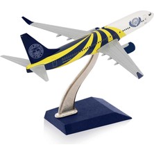 Zekupp Boeing 737-800 1/250 Ölçek Fenerbahçe Lisanslı Sarı Lacivert Tasarım Metal Maket Uçak  (UCK0200)