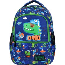 Waddell Dino Desenli Embos İlkokul Çantası Beslenme Çantalı 24201