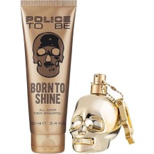 Police To Be Born To Shine Edt 75 ml+All Over Body Shampoo 100 ml Erkek Parfüm Seti