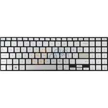 Afila Asus M513U Uyumlu Notebook Klavyesi, Tuş Takımı (Silver, Gri Tr) Işıklı