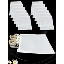 Balkan Room 12 Adet Beyaz Ayakkabı Saklama Çantası Seyahat Hurcu Çok Amaçlı Fermuarlı Dolap Çekmece Valiz Düzenleyici