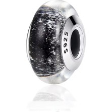 Fubena Siyah , Beyaz Murano Charm