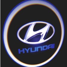 Femex Hyundai Araçlar Için Pilli Yapıştırmalı Kapı Altı LED Logo