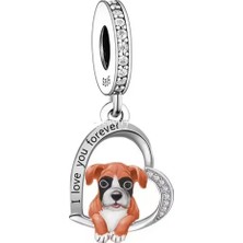 Fubena Kalp Içinde Köpek Sallantılı Charm