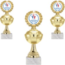 Odak Kişiye Özel Futbol Kupa Takımı-Ödül Kupası-Turnuva Kupası-Kupa Seti 3'lü Takım ECO-037