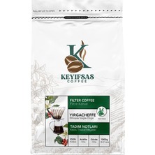 Keyifsas Coffee Etiyopya Yirgacheffe Filtre Kahve Grade (4) 1 kg Çekirdek Veya Öğütülmüş