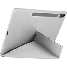 TEKNETSTORE Samsung Galaxy Tab S9 Fe Plus 12.4" Kalem Bölmeli Uyku Modlu Arkası Silikon Kapak Kılıf