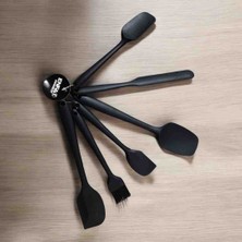 Spatula Seti 6 Adet Spatula Mutfak Seti Siyah