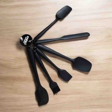 Spatula Seti 6 Adet Spatula Mutfak Seti Siyah