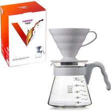 Hario V60 Kahve Demleme Seti Gri