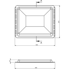 Esc Ankastre Fırın Tepsisi 45,5 x 37,5 x 3.cm (Fırın Eldiveni Hediyeli)