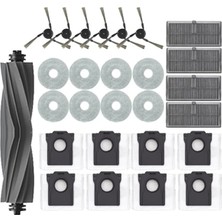 Passing Dreame X40 Ultra, X40 Pro, S30 Pro Ultra Parça Aksesuarları Ana Yan Fırça Hepa Filtre Paspas Bezi Toz Torbası Değişimi (Yurt Dışından)