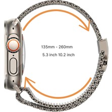 RedClick Apple Watch 10 46MM Redclick Luxury Metal Hasır Kordon + Kasa Ekran Koruyucu