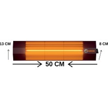 Sunstar Halojen Soba Infrared Isıtıcı 1800W Termostatlı