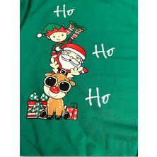 Ho Ho Baskılı Yılbaşı Çocuk  Sweatshirt