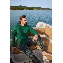 Aydoğan 3452 Erkek Jakarlı Uzun Kol Pijama Takım