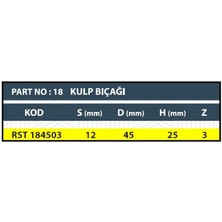 Gizli Kulp Bıçağı Z3 (3 Ağızlı)